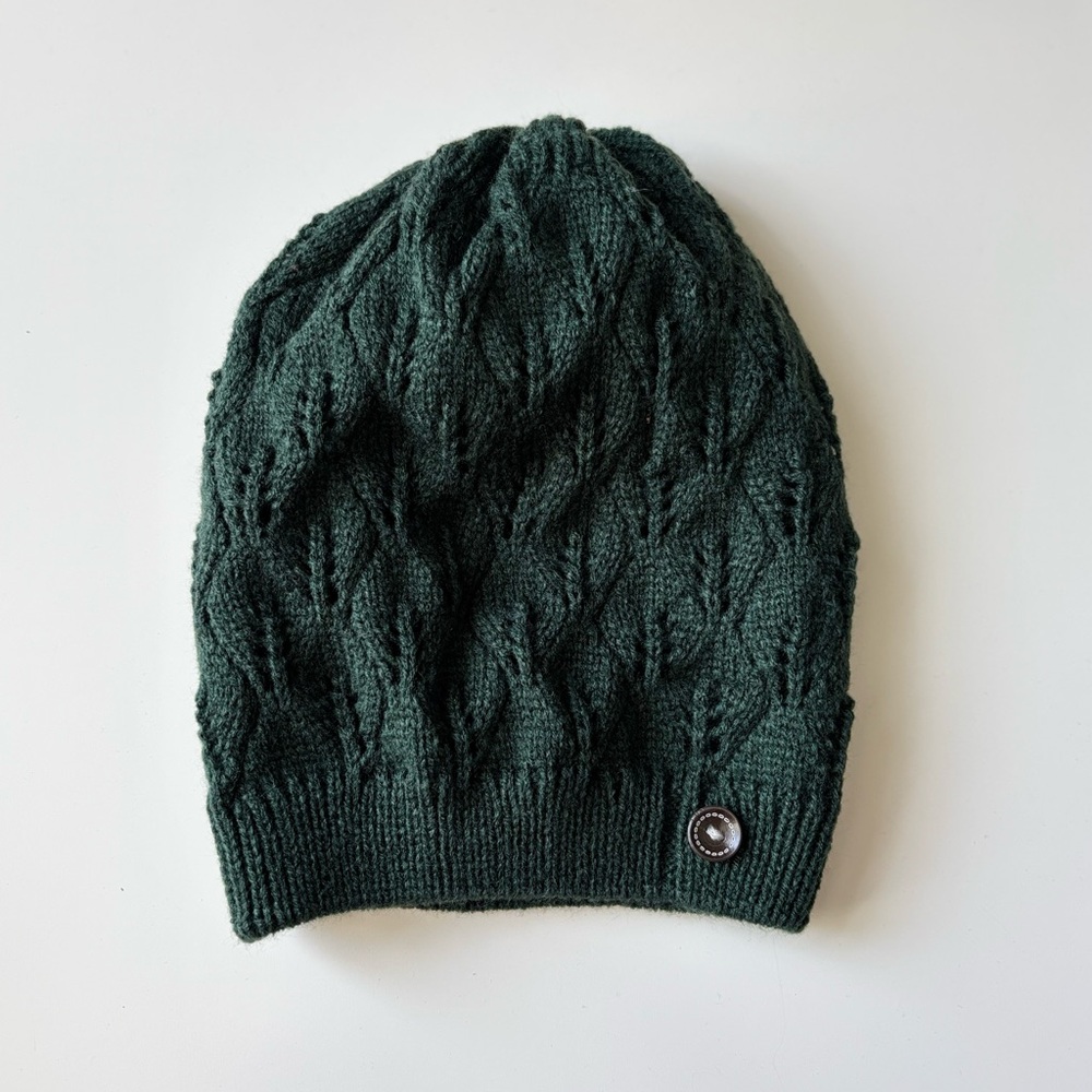 Dark Green Knit Beanie